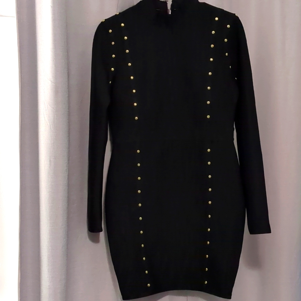 Black Bandage dress with studs